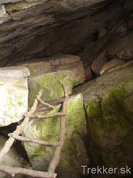 P1130843.JPG - Provizórny rebrík v Brložnej jaskyni